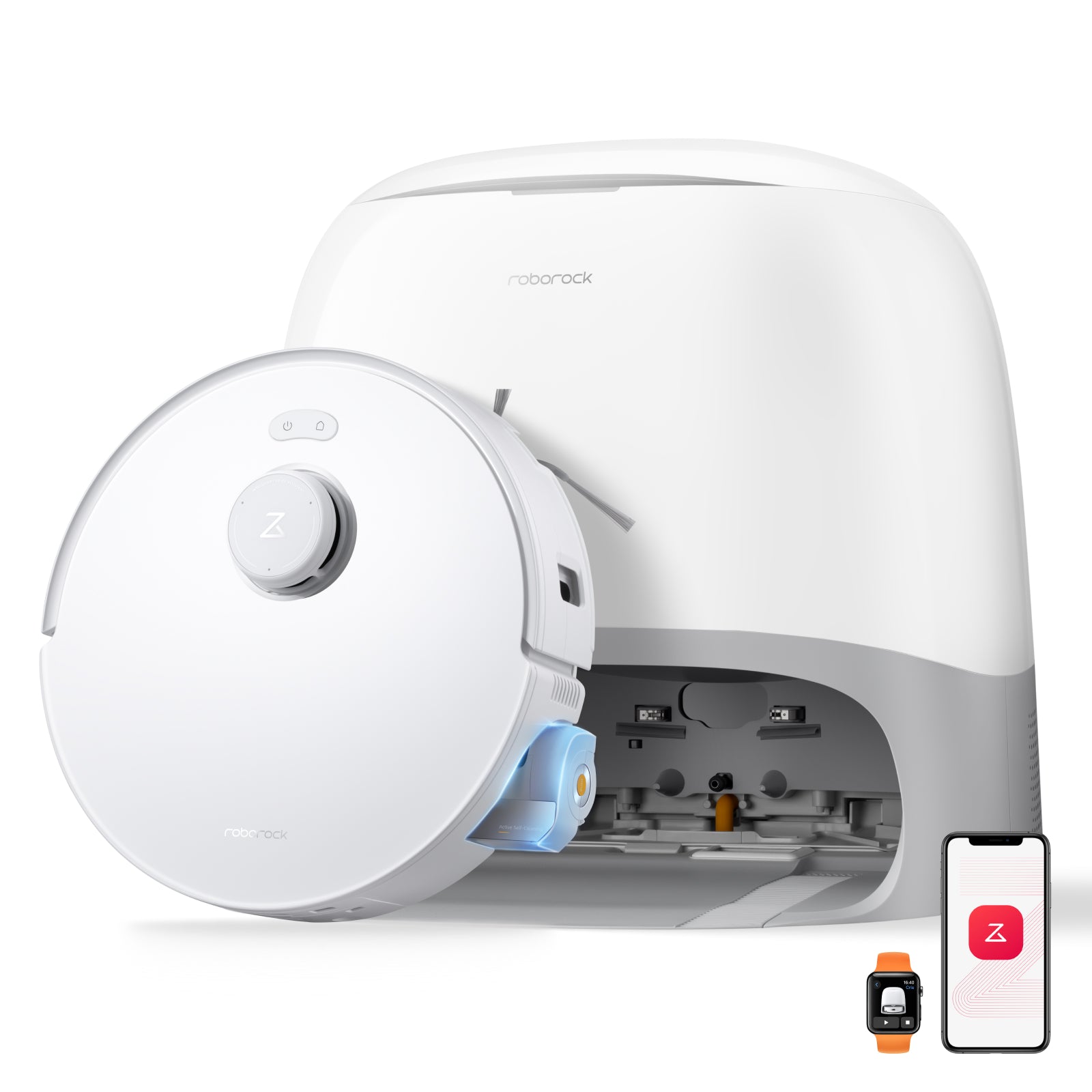 Roborock Qrevo Curv 2 Flow, robot aspirateur